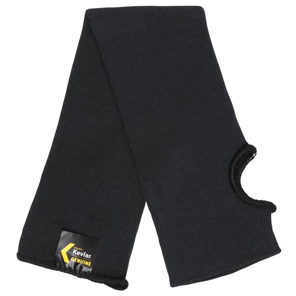 Mcr Safety 18 in. 100 Percent Black Kevlar Resistant Sleeves with Thumb Slot 127-9178T